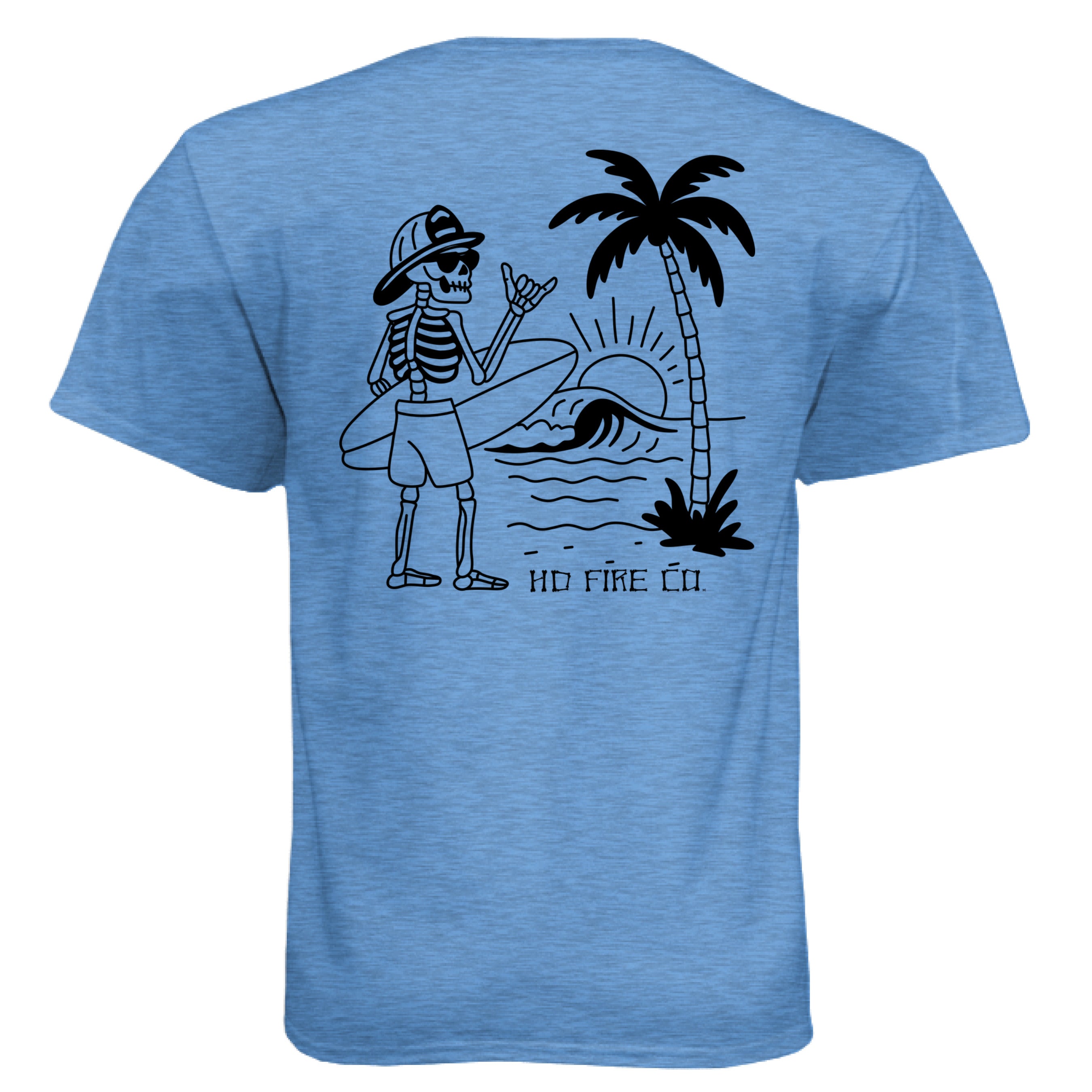 Heather Columbia Blue - BACK